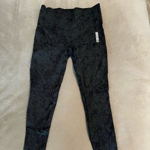 Gymshark black animal print leggings size small
